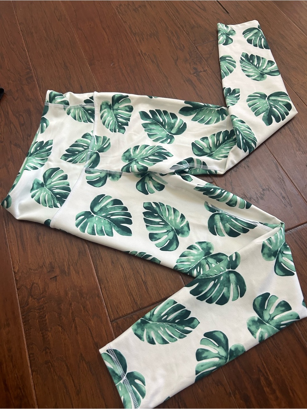 Wildfox Green Leaf Print Leggings